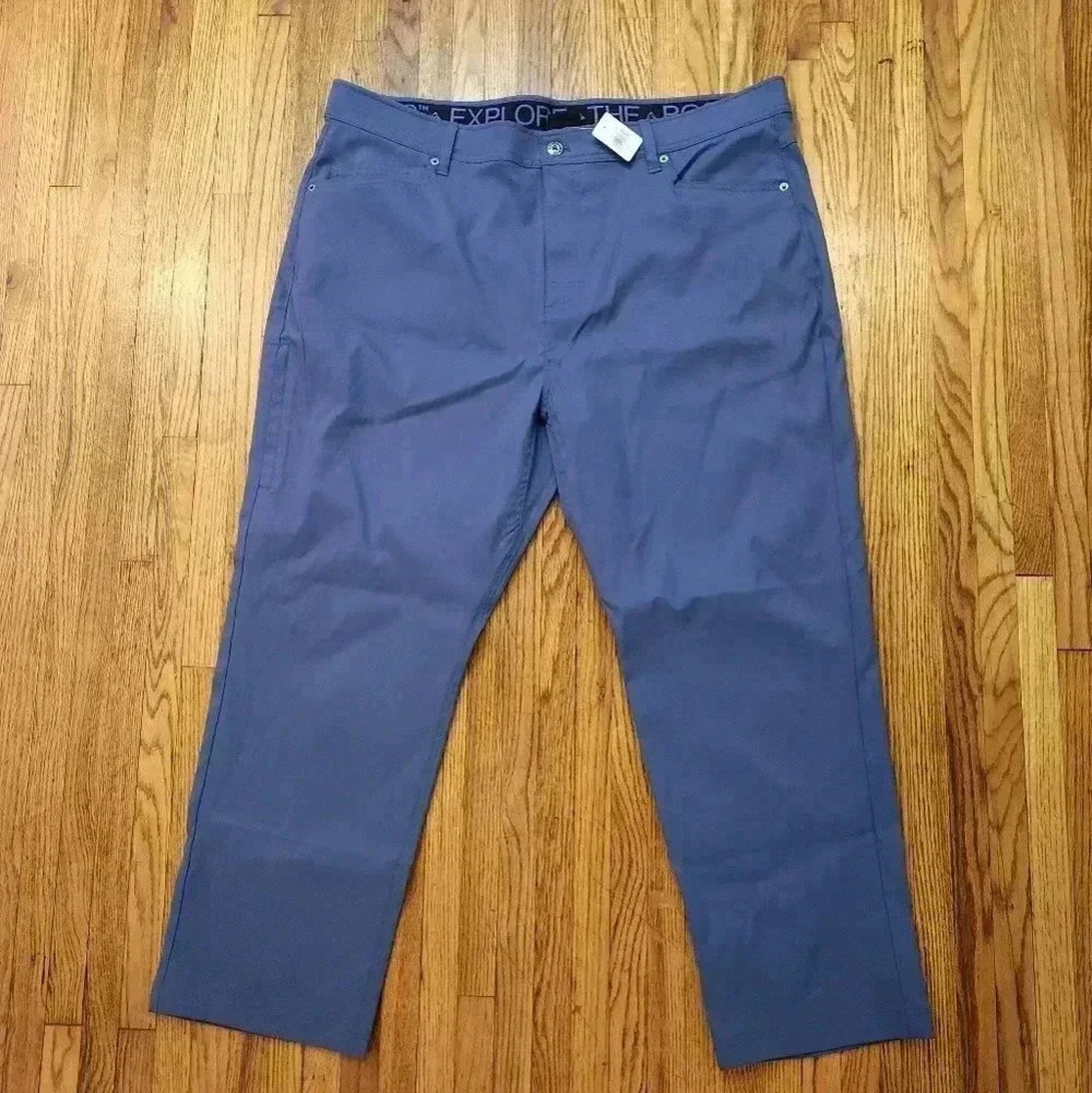 Gerry Men’s Venture Commuter Pant Stretch Fabric Leg Zip Pocket Blue 40 x 29